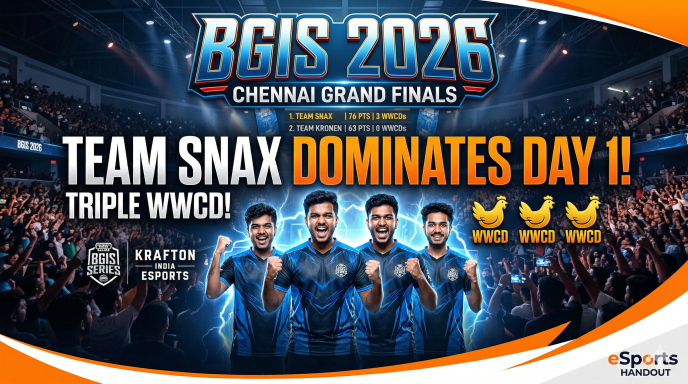 BGIS 2026 Grand Finals Day 1: SOUL Dominates Chennai with Triple WWCD!